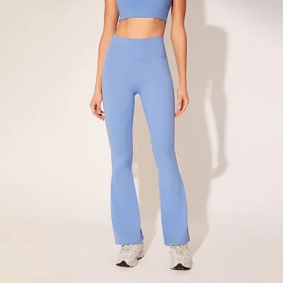 Forever 21 Juniors Flare Womens Mid Rise Active Full Length Leggings