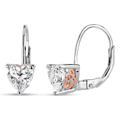 Womens 2 3/ CT. T.W. White Zirconia Sterling Silver Drop Earrings
