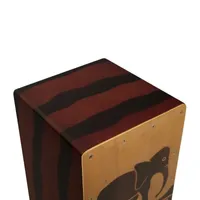 Sawtooth Harmony Series Hand-Stained Elephant Design Travel Size Cajon