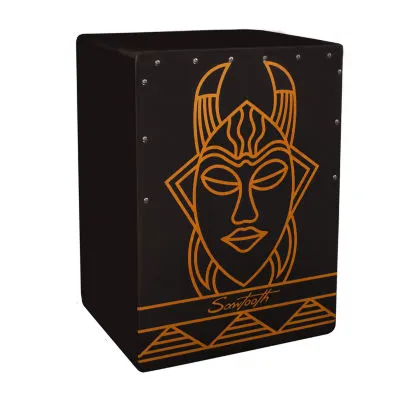 Sawtooth Harmony Series Hand-Stained Spirit Design Cajon