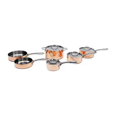 BergHOFF Vintage Collection 10-Pc. Cookware Set 10-pc. Stainless Steel Non-Stick Cookware Set