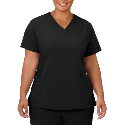 Jockey 2206 Womens Plus V Neck Short Sleeve Scrub Tops