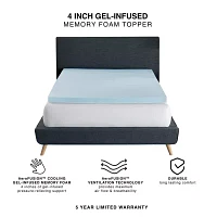 Bodipedic™ Home 4 Inch Gel Memory Foam Topper