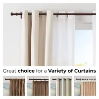 Deco Window End Cap Double Curtain Rod