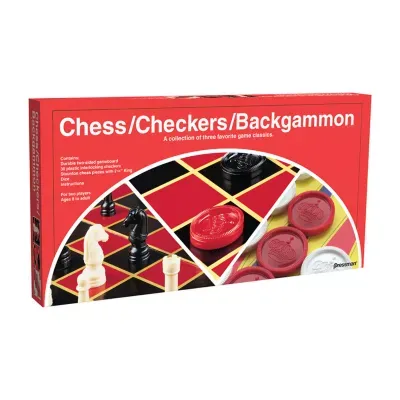 Pressman Chess/Checkers/Backgammon (Folding Board) Board Game