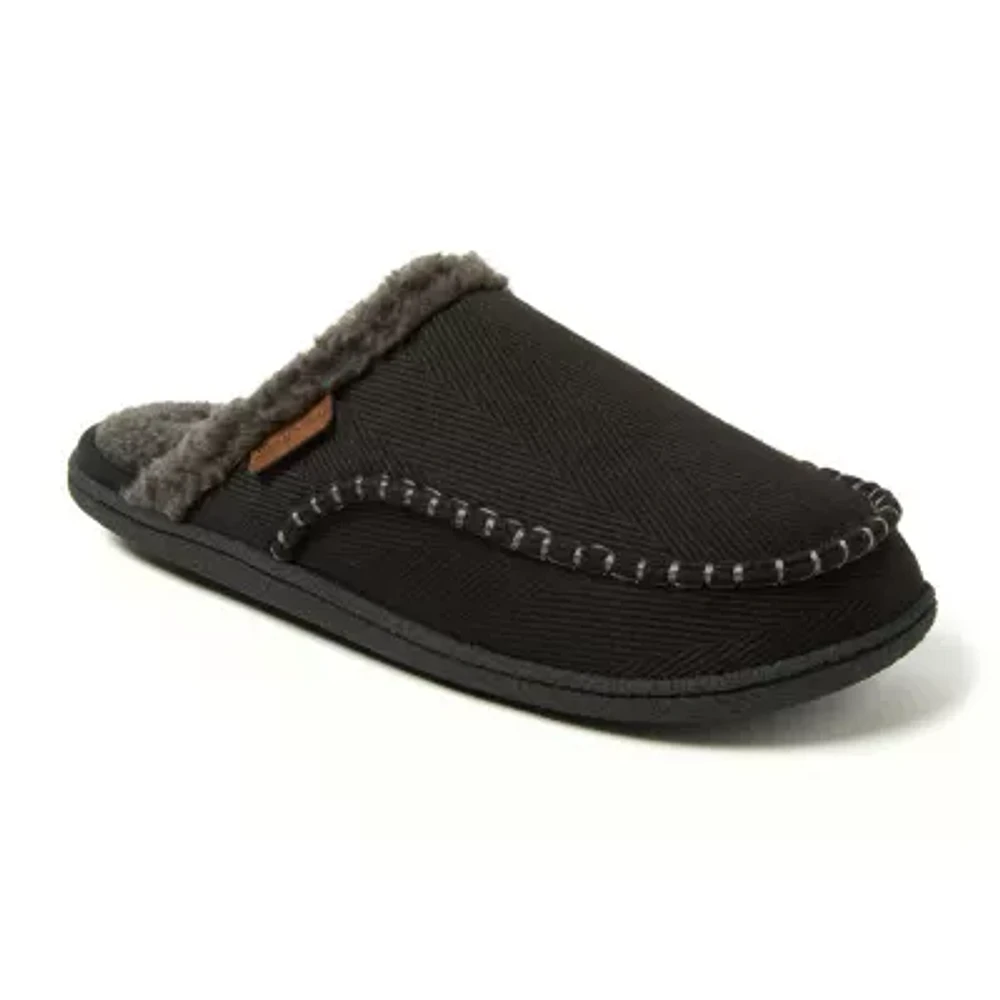 Dearfoams Matthew Moccasin Toe Mens Slip-On Slippers