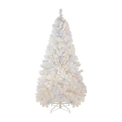 Northlight Seneca White Spruce Artificial  Dual Function Led Lights 7 1/2 Foot Pre-Lit Christmas Tree