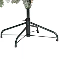 Northlight Full Whistler Noble Artificial Clear Lights 6 1/2 Foot Flocked Fir Christmas Tree
