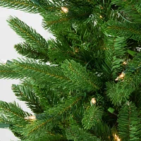 Northlight Pencil Northwood Noble Artificial Clear Lights 7 1/2 Foot Pre-Lit Fir Christmas Tree