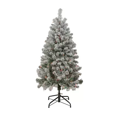 Northlight Madison Artificial  Multi Lights 4 1/2 Foot Pre-Lit Pine Christmas Tree