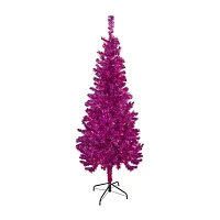 Northlight Artificial Tinsel Clear Lights Foot Pre-Lit Christmas Tree