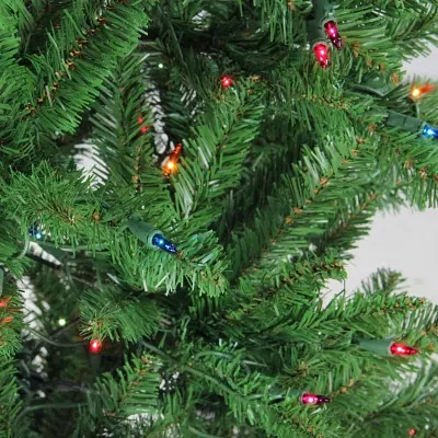 Northlight Pencil River Artificial Multicolor Lights 6 1/2 Foot Pre-Lit Fir Christmas Tree