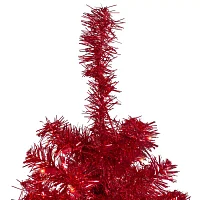 Northlight Slim Red Artificial Clear Lights 4 Foot Pre-Lit Christmas Tree