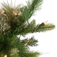 Northlight Kingston Cashmere Full Artificial  Clear Lights 3 Foot Pre-Lit Pine Christmas Tree