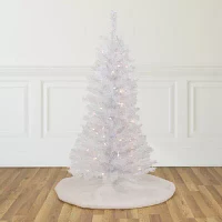 Northlight Rockport White Artificial  Clear Lights 4 Foot Pre-Lit Pine Christmas Tree