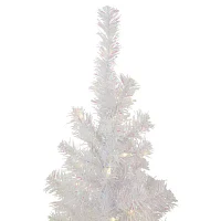 Northlight Rockport White Artificial  Clear Lights 4 Foot Pre-Lit Pine Christmas Tree