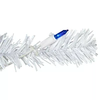 Northlight Woodbury White Slim Artificial Blue Lights Foot Pre-Lit Pine Christmas Tree