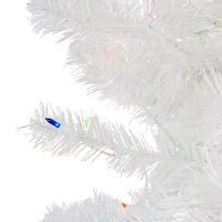 Northlight White Slim Artificial Lights 4 Foot Pre-Lit Pine Christmas Tree