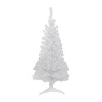 Northlight Rockport White Artificial  Unlit 4 1/2 Foot Pine Christmas Tree