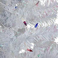 Northlight White Iridescent Artificial Multi Lights 3 Foot Pre-Lit Pine Christmas Tree