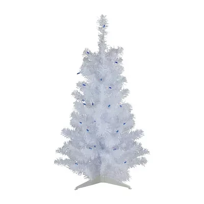 Northlight White Slim Artificial Lights Foot Pre-Lit Pine Christmas Tree