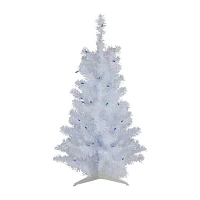 Northlight White Slim Artificial Lights Foot Pre-Lit Pine Christmas Tree