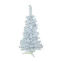 Northlight Rockport White Artificial  Unlit 3 Foot Pine Christmas Tree