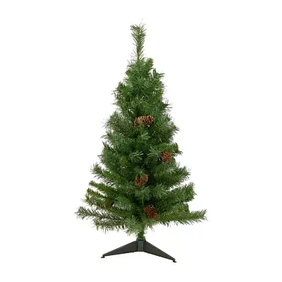 Northlight Medium Black River Artificial Unlit 3 Foot Pine Christmas Tree