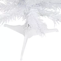 Northlight Woodbury White Slim Artificial  Blue Lights 2 Foot Pre-Lit Pine Christmas Tree