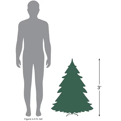 Northlight Medium Green Tinsel Twig Artificial Unlit 3 Foot Pine Christmas Tree