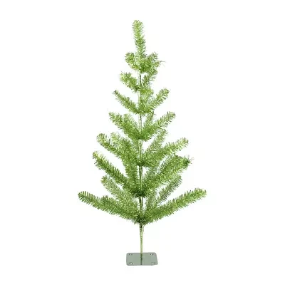 Northlight Medium Green Tinsel Twig Artificial Unlit 3 Foot Pine Christmas Tree