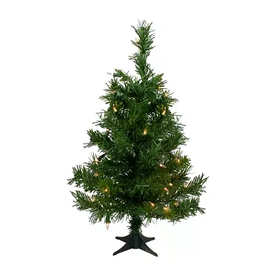 Northlight Medium Royal Artificial Clear Lights 2 Foot Pre-Lit Pine Christmas Tree