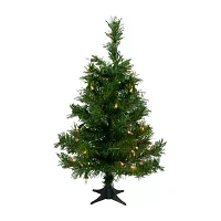 Northlight Medium Royal Artificial Clear Lights 2 Foot Pre-Lit Pine Christmas Tree