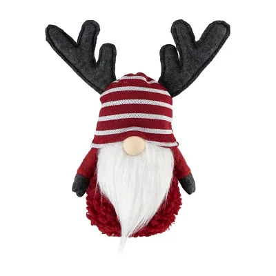 Northlight 12in Red And White  With Antlers Christmas Decoration Christmas Gnome