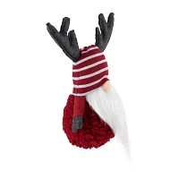 Northlight 12in Red And White  With Antlers Christmas Decoration Gnome