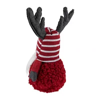 Northlight 12in Red And White  With Antlers Christmas Decoration Gnome