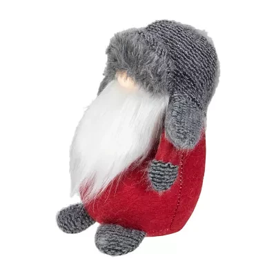 Northlight 8.25in Led Lighted Red And Gray  Christmas Gnome