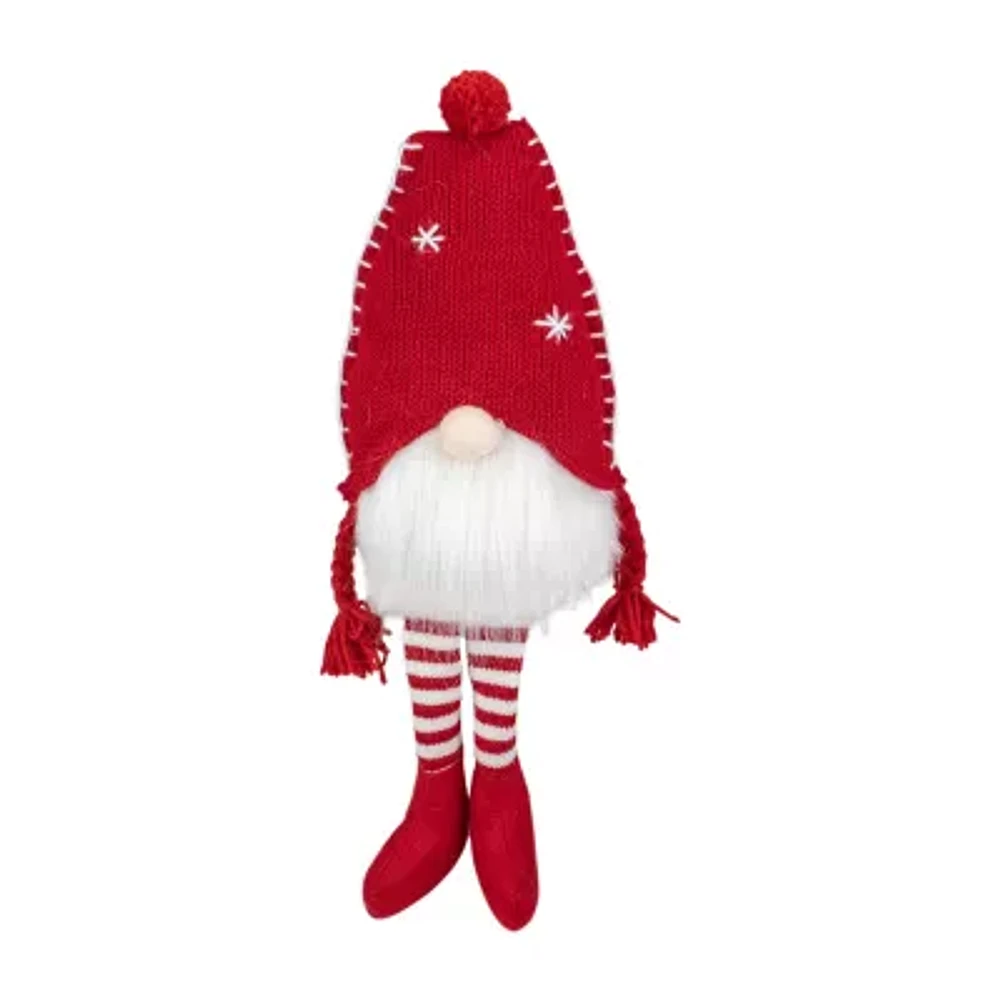 Northlight 18-Inch Plush Red And White Sitting Christmas  Tabletop Decoration Gnome