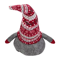 Northlight 17-Inch Red  Gray  And White Lodge-Style Tabletop  Christmas Decoration Gnome