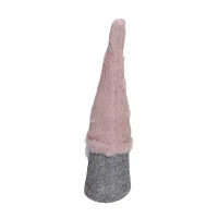 Northlight 11in Pink And Gray Standing  Christmas Decoration Gnome