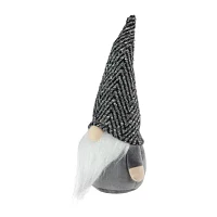 Northlight 12in Gray And White Standing  Tabletop Christmas Decoration Gnome