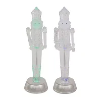 Northlight Lighted Figurines 12.5-Inch 2-pc. Plays Music Christmas Nutcracker