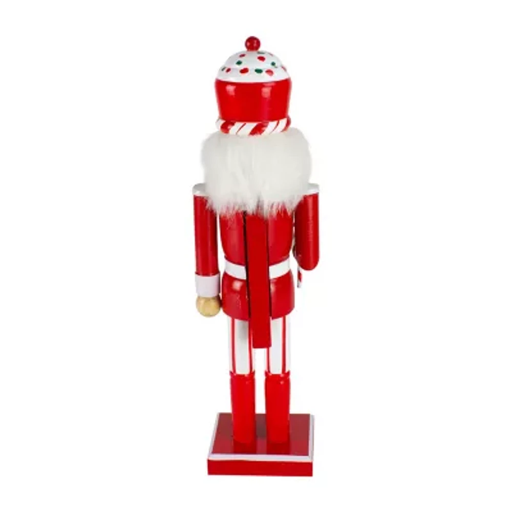 Northlight 14in Red And White Wooden Candy Cane King Christmas Nutcracker