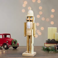 Northlight 15in Unfinished Paintable Wooden  With Rifle Christmas Nutcracker