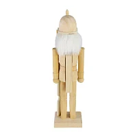 Northlight 15in Unfinished Paintable Wooden  With Rifle Christmas Nutcracker