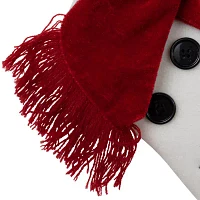 Northlight 19in Black  Red And White Embroidered Inlet It Snow!In Snowman Christmas Stocking