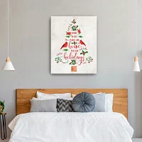 Lumaprints Home For The Holidays Tree Canvas Art