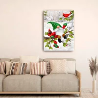 Lumaprints Gnome On Branch Canvas Art