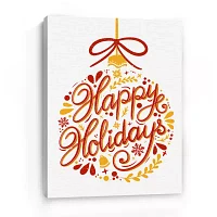 Lumaprints Happy Holidays Canvas Art