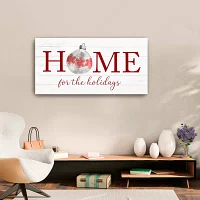 Lumaprints Home For The Holidays Canvas Art